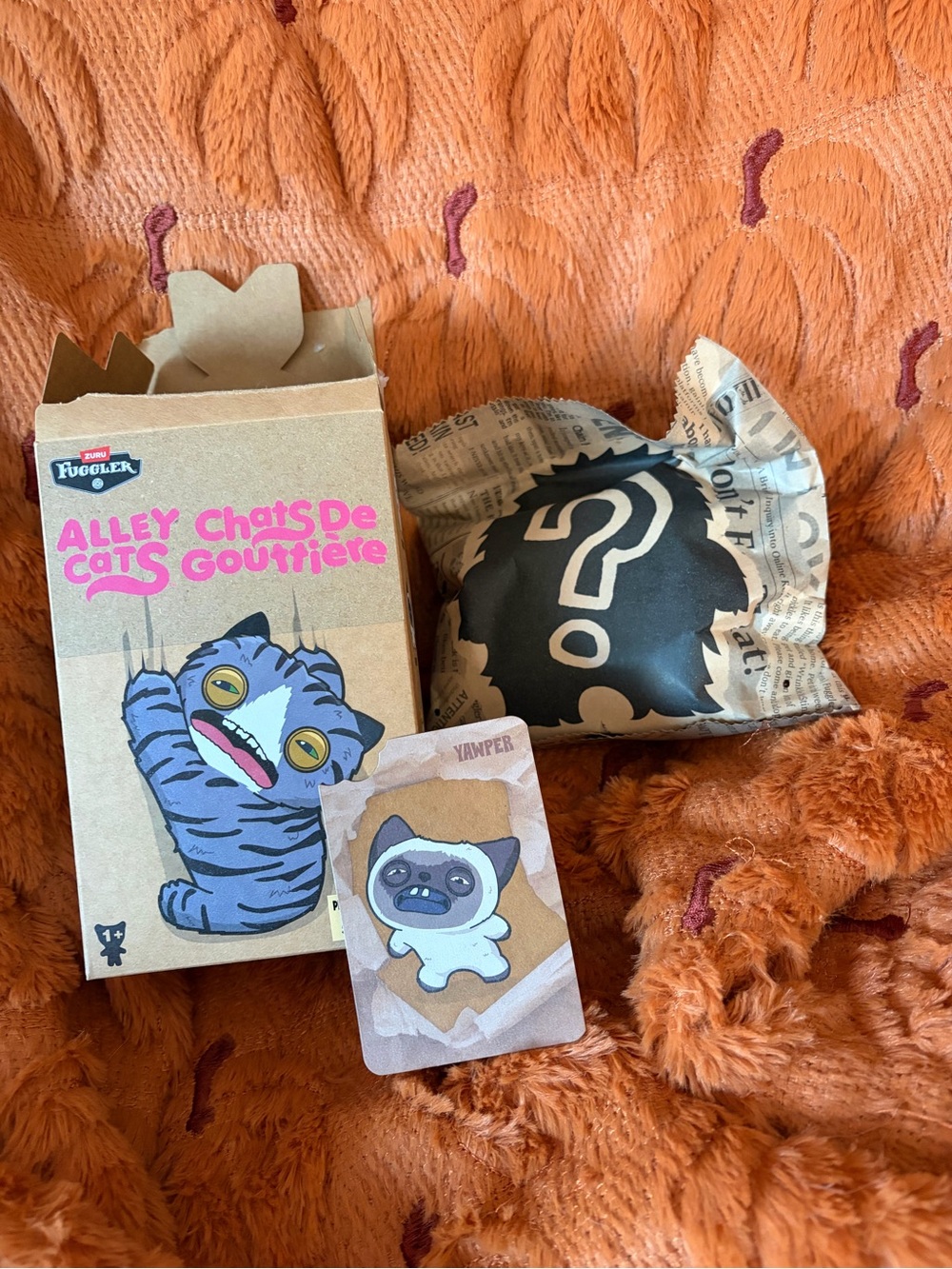 Fuggler Alley Cats Plush Keychain - Yawper